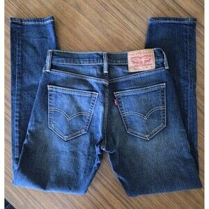 Levi’s 512 Men’s Blue Jeans 28x30 Slim Taper Fit Dark Denim